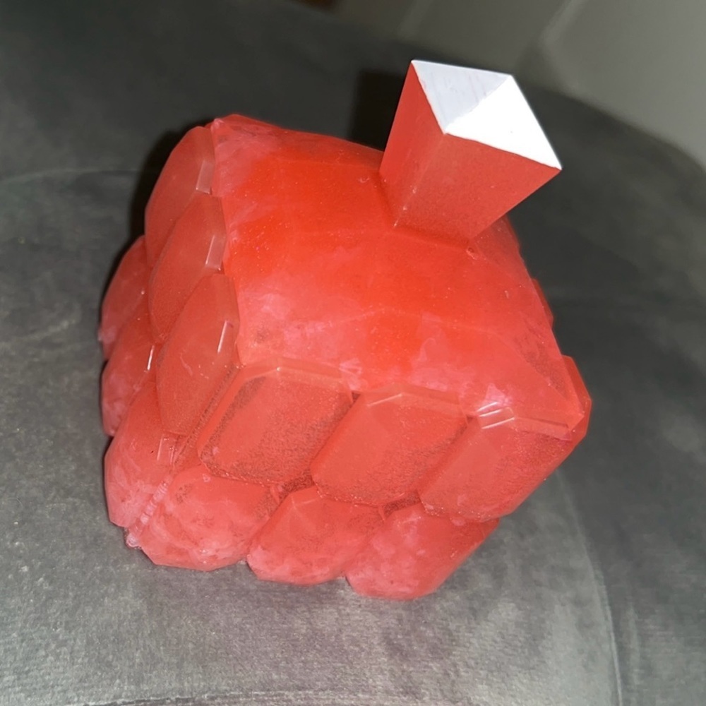 Shiny Light Pink Resin Handmade Unique Jewelry Geometric Storage Box